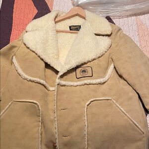 Swingsters 70s Sherpa suede jacket